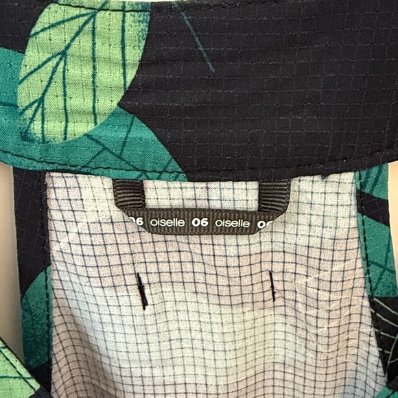 Oiselle Aviary Tank - 6 - green leaf print - Picture 2 of 3